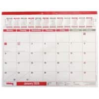 Viking Desk Calendar 2026 1 Month per page English 55 (W) x 43 (H) cm White