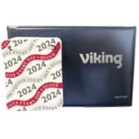 Viking Desk Calendar 2024 1 Day per page Landscape Black, White 17 x 11 cm