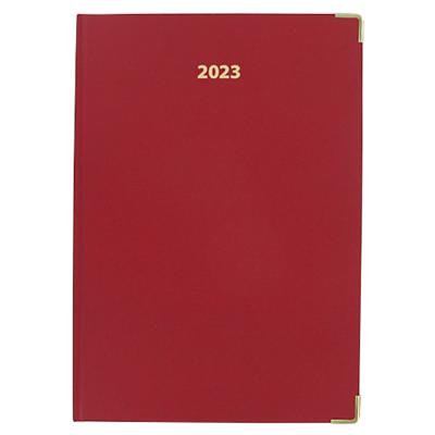 Office Depot Executive Diary 2022 A4 1 Day per page Paper Red