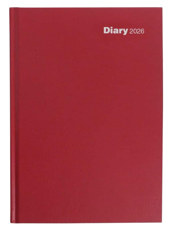Viking Diary 2026 A5 1 Day per page English Red 5108679