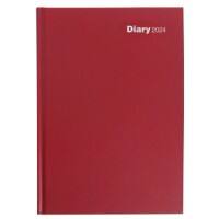 Viking Diary A5 2024 Week to view Portrait Red English 15.2 x 21.5 cm