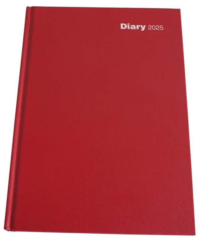 Viking diary 2025 a4 1 day per page red 5108724