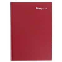 Viking Diary A4 2024 1 Day per page Portrait Red 21.5 x 30.5 cm