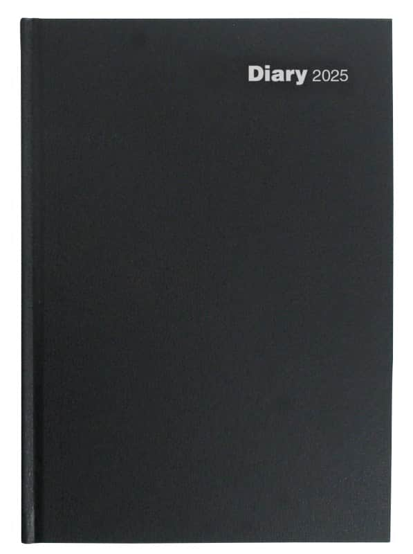 Viking Slimline Diary 2025 Week to view English Black