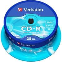 Verbatim CD-R Extra Protection 52x 700MB Spindle Pack of 25
