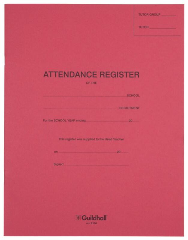 Guildhall Exercise Book Ruled Soft Cover Red  E100Z 12 Sheets