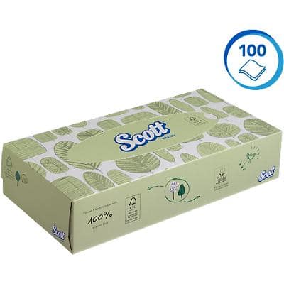 Scott Facial Tissues 8837 2 Ply 100 Sheets