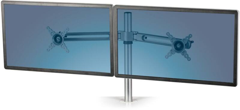 Fellowes Lotus Dual Monitor Arm Kit 152.5 x 420mm Silver