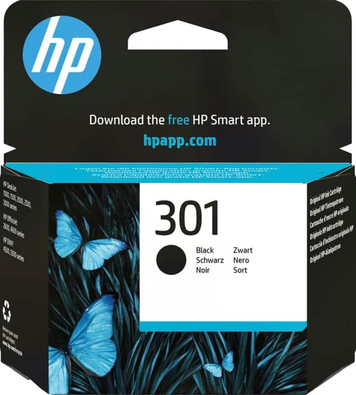 Buy ESSENTIALS 301 Black HP Ink Cartridge