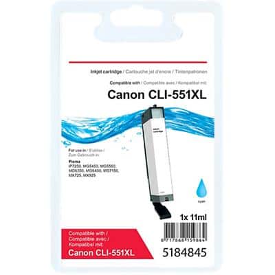 Office Depot Compatible Canon CLI-551C XL Ink Cartridge Cyan