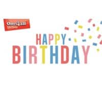 One4all Gift Card Happy Birthday £25 Assorted