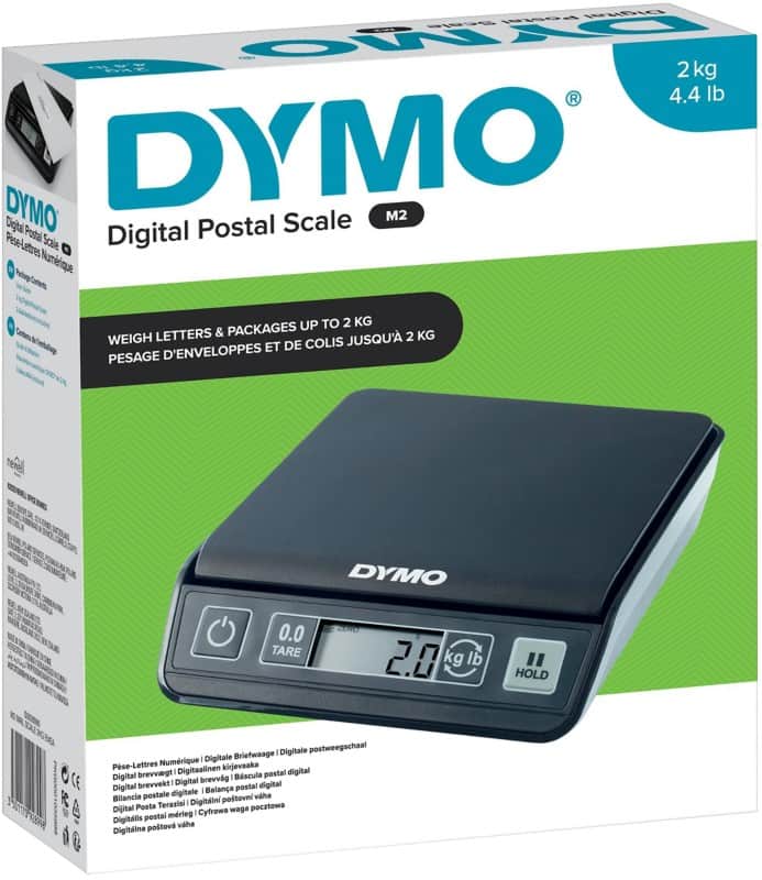 DYMO M2 Digital Postal Scale Black 2Kg