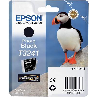 Epson T3241 Photo Black, Original, Dye-based ink, Photo black, Epson, SureColor SC-P400, 1 pc(s)