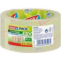 tesa Packaging Tape tesapack Eco & Strong Transparent 50 mm (W) x 66 m (L) PP (Polypropylene) 58153
