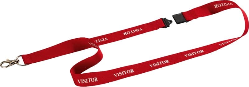 DURABLE Lanyard 823803 Red Pack of 10