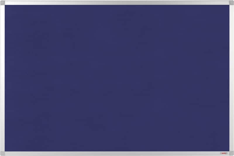 Viking Felt Noticeboard Non Magnetic 180 (W) x 1.01 (D) x 120 (H) cm Aluminium Blue