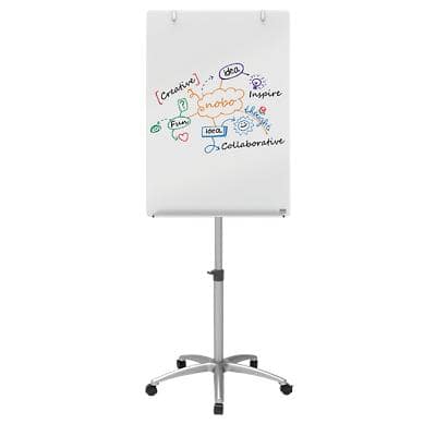 Nobo Mobile Magnetic Glassboard Easel Safety Glass 70 x 185 cm