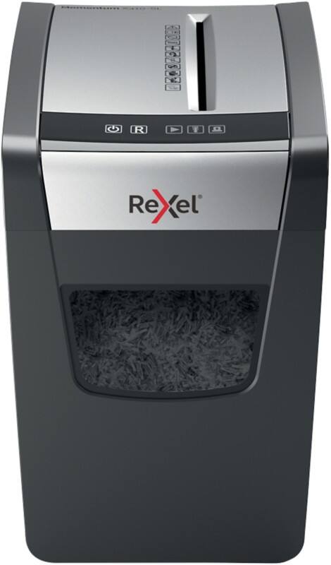 Rexel Momentum Shredder 11 Sheets 10 Sheets Cross Cut Security Level P-4 23 L X410-SL Slimline