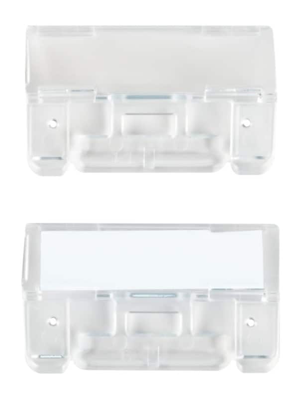 File Tabs Clear Plastic 6.1 x 2.7 cm Pack of 50