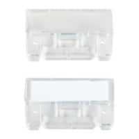 File Tabs Clear Plastic 6.1 x 2.7 cm Pack of 50