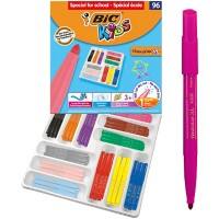 BIC Felt Tip Pen Visacolor XL Assorted Pack of 96