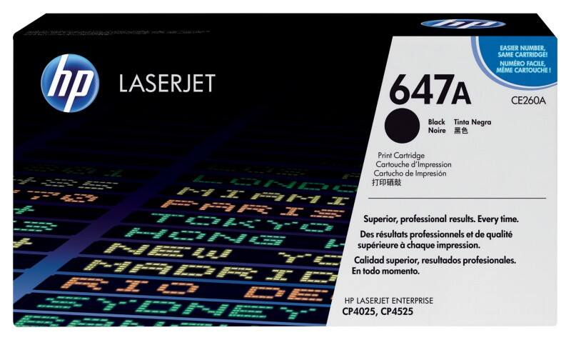 HP 647A Original Toner Cartridge CE260A Black
