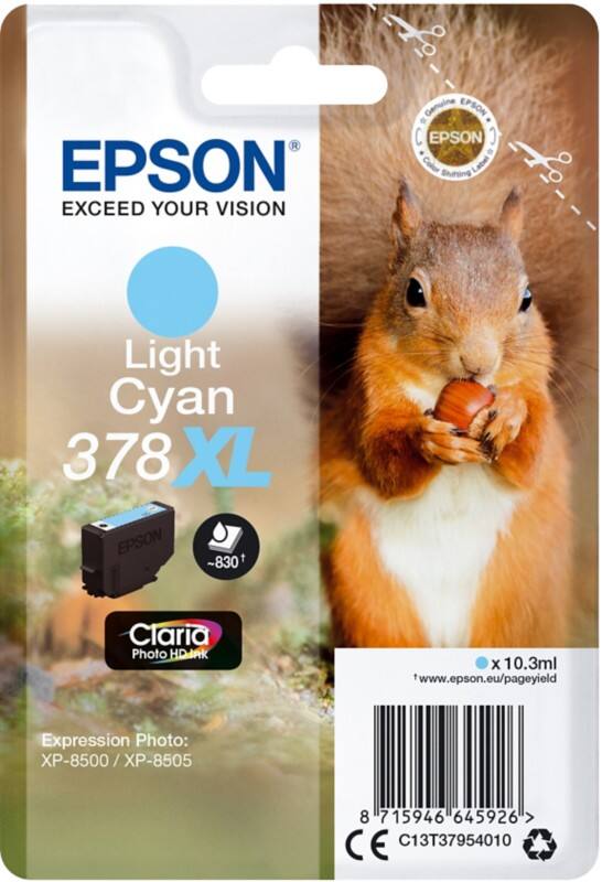 Epson 378XL Original Ink Cartridge C13T37954010 Light Cyan