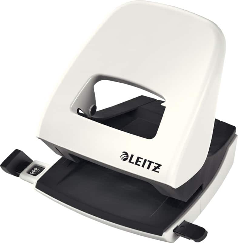 Leitz WOW NeXXt 2 Holes Hole Punch Metal 30 Sheets 5008 White