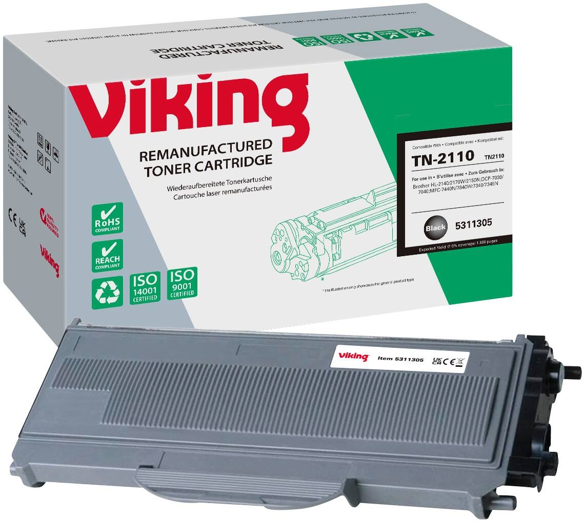 Compatible Office Depot Brother TN-2110 Toner Cartridge Black