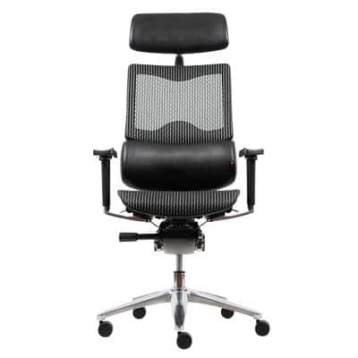 Realspace Synchro Tilt Ergonomic Office Chair with 2D Armrest and Adjustable Seat Tokyo Black