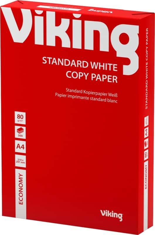 Viking Everyday A4 Printer Paper White 80 gsm Smooth 5 Packs of