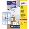 Avery L7651-250 Mini Address Labels Self Adhesive 38.1 x 21.2 mm White 250 Sheets of 65 Labels