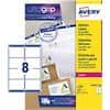 Avery L7165-500 Parcel Labels Self Adhesive 99.1 x 67.7 mm White 500 Sheets of 8 Labels