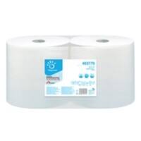 Papernet Wiping Paper Industrial 403770 2 Ply Rolled White 816 Sheets Pack of 2