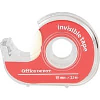 Office Depot Tape + Dispenser Clear Invisible 19 x 52 x 52mm