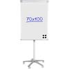 Viking Freestanding Flipchart Easel with Adjustable Height Executive 70 x 100cm Silver