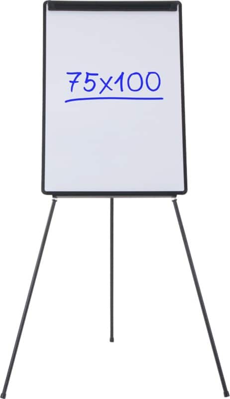 Viking Flipchart Easel Budget Black 75 x 100 cm