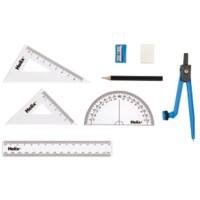 Helix Maths Set A54000 Blue, Transparent
