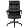 Realspace Maine Executive Chair Basic Tilt Bonded leather Fixed Armrest Seat Height Adjustable Black 110 kg 670 x 705 mm