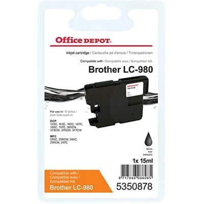 Office Depot Compatible Brother LC980BK Ink Cartridge Black