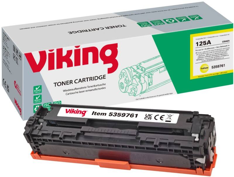 Viking 125A Compatible HP Toner Cartridge CB542A Yellow