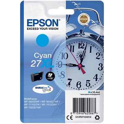 Epson 27XL Original Ink Cartridge C13T27124012 Cyan