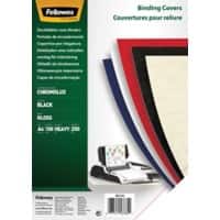 Fellowes Binding Cover A4 Board Gloss Black Pack of 100