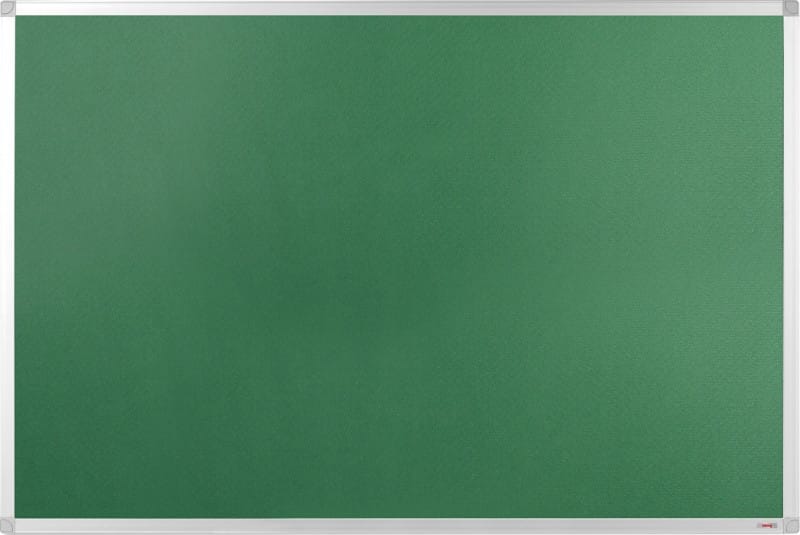 Viking Felt Noticeboard Non Magnetic Wall Mounted 120 (W) x 0.81 (D) x 90 (H) cm Aluminium Green