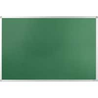 Viking Notice Board Wall Mounted Felt 90 (W) x 60 (H) cm Aluminium Green