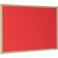 Viking Wall Mountable Notice Board 120 x 90 cm Red