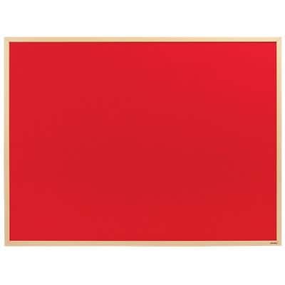 Niceday Wall Mountable Notice Board 120 x 90 cm Red