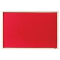 Viking Wall Mountable Notice Board 90 x 60 cm Red