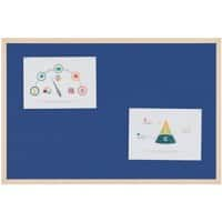 Viking Notice Board 120 (W) x 1.9 (D) x 90 (H) cm Wood Blue