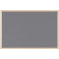 Niceday Wall Mountable Notice Board 90 x 60 cm Grey